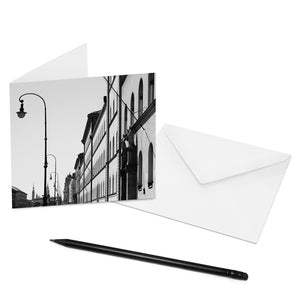 Mache jemandem eine Freude und verschicke eine COGNOSCO Klappkarte mit Umschlag mit dem Motiv: München - Ludwigstrasse