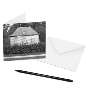 Mache jemandem eine Freude und verschicke eine COGNOSCO Klappkarte mit Umschlag mit dem Motiv: Weimar - Goethes Gartenhaus
