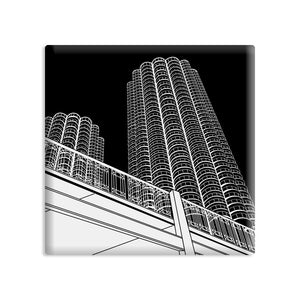 COGNOSCO - Magnet Stadtgrafiken - Chicago, Marina City