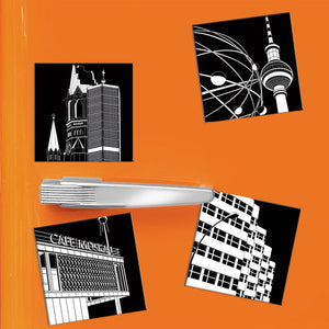 COGNOSCO - Set mit 4 Magneten - Berlin Stadtgrafiken