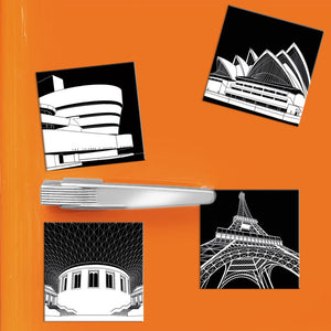 COGNOSCO - Set mit 4 Magneten - Internationale Stadtgrafiken