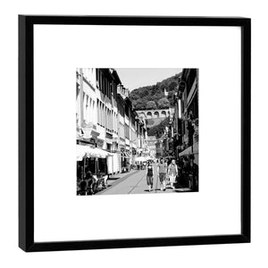 COGNOSCO - Fine Art Print im Rahmen - Heidelberg - Hauptstrasse