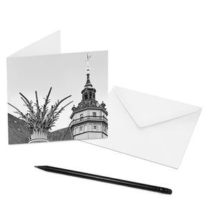 Mache jemandem eine Freude und verschicke eine COGNOSCO Klappkarte mit Umschlag mit dem Motiv: Leipzig - Nikolaikirche