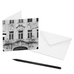 Mache jemandem eine Freude und verschicke eine COGNOSCO Klappkarte mit Umschlag mit dem Motiv: Leipzig - Katharinenstrasse