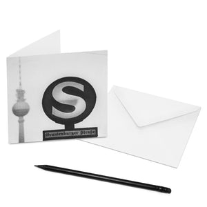 Mache jemandem eine Freude und verschicke eine COGNOSCO Klappkarte mit Umschlag mit dem Motiv: Berlin - S-Bahn Berlin