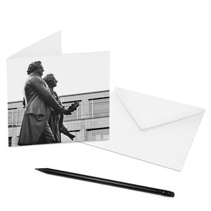 Mache jemandem eine Freude und verschicke eine COGNOSCO Klappkarte mit Umschlag mit dem Motiv: Weimar - Goethe und Schiller