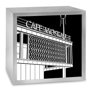 COGNOSCO - Leuchtkasten Stadtgrafiken - Berlin, Café Moskau
