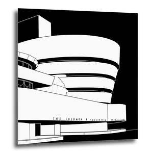 COGNOSCO - Direktdruck auf Aluminium - Stadtgrafiken - NY, Guggenheim-Museum