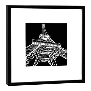 COGNOSCO - Fine Art Print im Rahmen - Stadtgrafiken - Paris, Eiffelturm