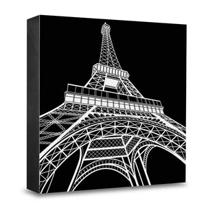 COGNOSCO - Holzblock Stadtgrafiken - Paris, Eiffelturm
