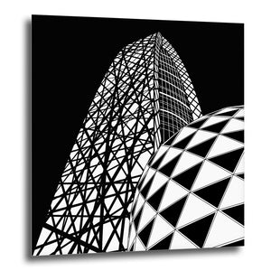 COGNOSCO - Direktdruck auf Aluminium - Stadtgrafiken - Tokyo, Cocoon Tower