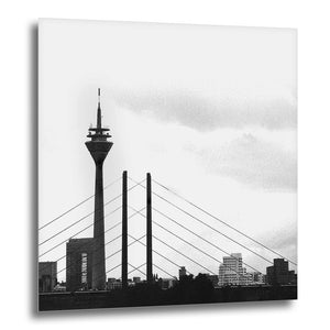 COGNOSCO - Direktdruck auf Acrylglas - Düsseldorf - Rheinkniebrücke