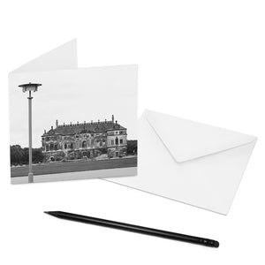 Mache jemandem eine Freude und verschicke eine COGNOSCO Klappkarte mit Umschlag mit dem Motiv: Dresden - Palais im Großen Garten