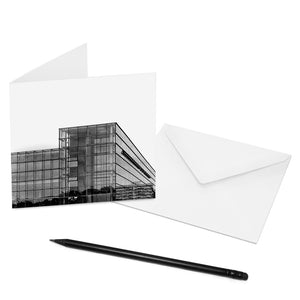 Mache jemandem eine Freude und verschicke eine COGNOSCO Klappkarte mit Umschlag mit dem Motiv: Dresden - Gläserne Manufaktur