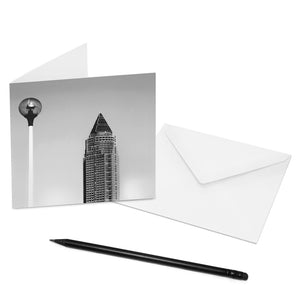 Mache jemandem eine Freude und verschicke eine COGNOSCO Klappkarte mit Umschlag mit dem Motiv: Frankfurt - Messeturm